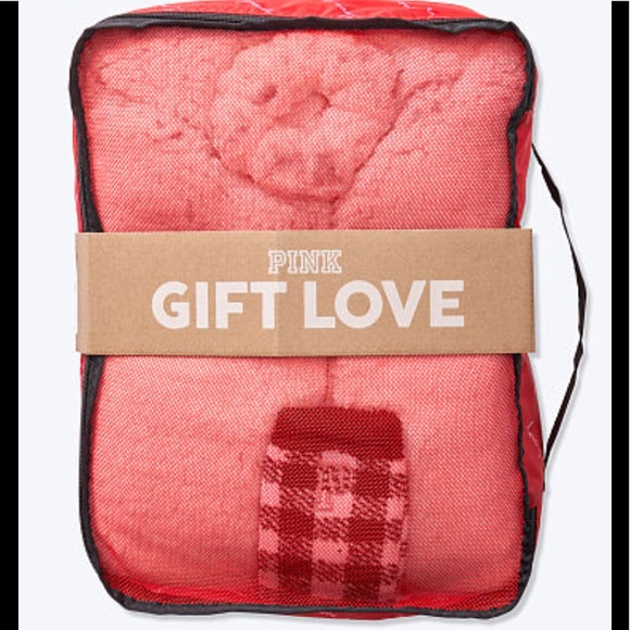 Pink Victoria’s Secret Sherpa Cardigan Gift Set NWT - Picture 3 of 8